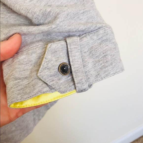 Oakley Heathered Gray Peplum Sweater Jacket - Picture 6 of 6